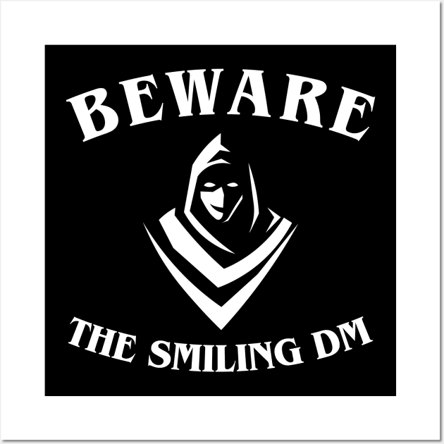 Beware the Smiling Narrator Roleplaying and Larping Tabletop RPG Wall Art by pixeptional